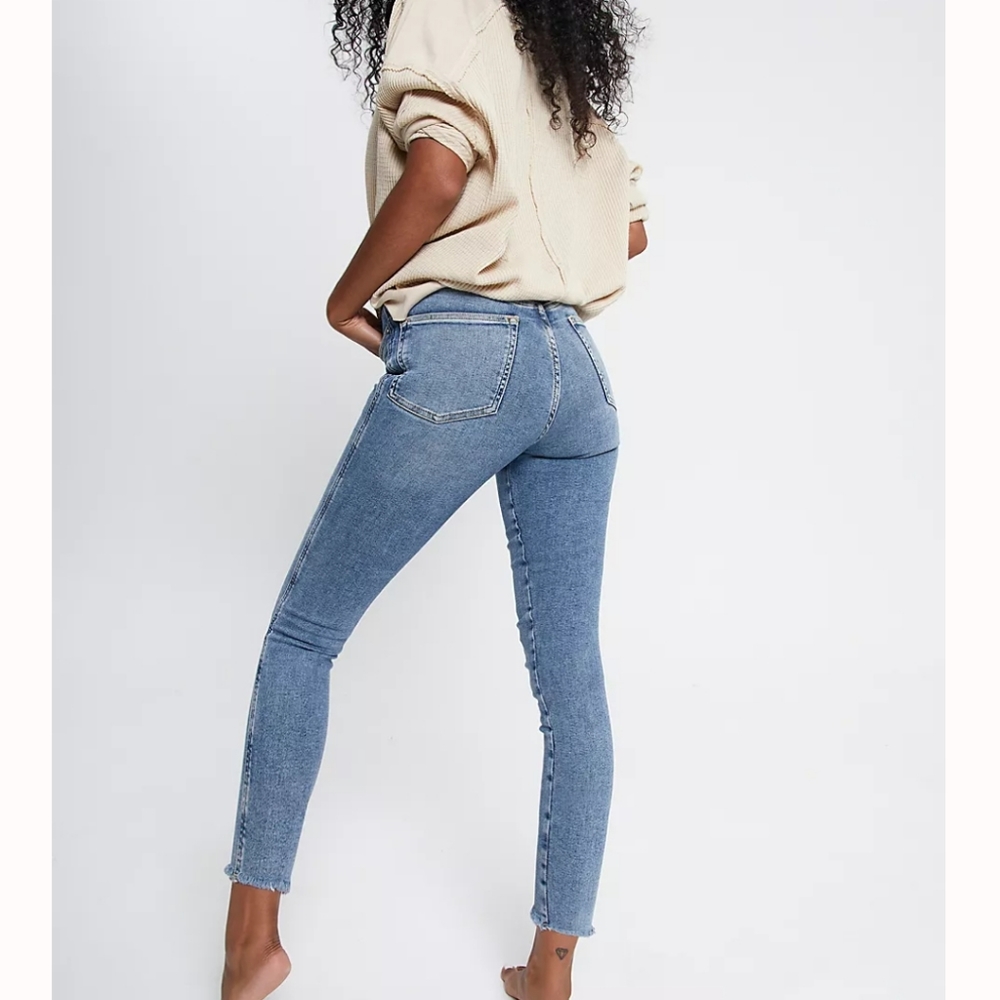NWT Free People Raw High Rise Jeggings